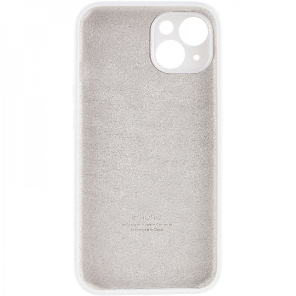§Original Silicone Case with protective camera — iPhone 13 — White (9)