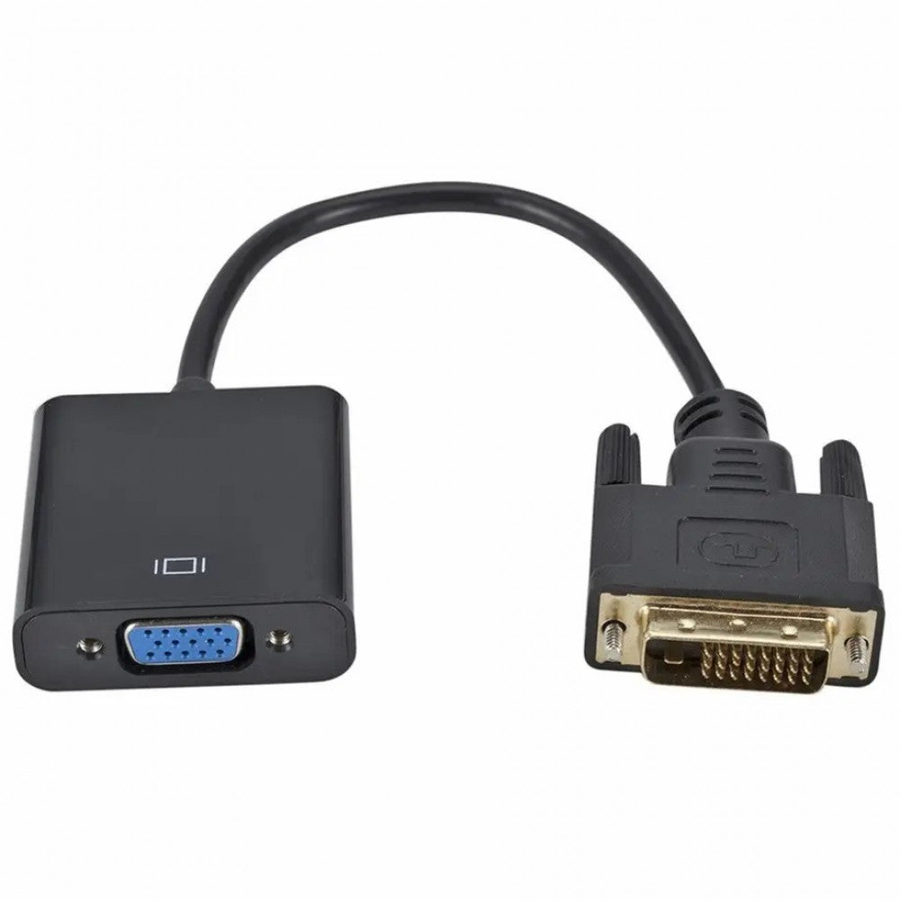 Adapter DVI (M) - VGA (M) 0.18m Black