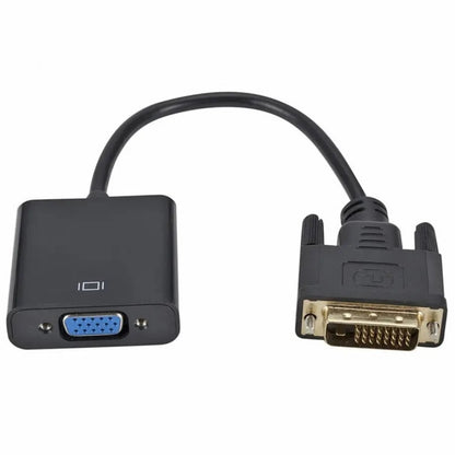 Adapter DVI (M) - VGA (M) 0.18m Black