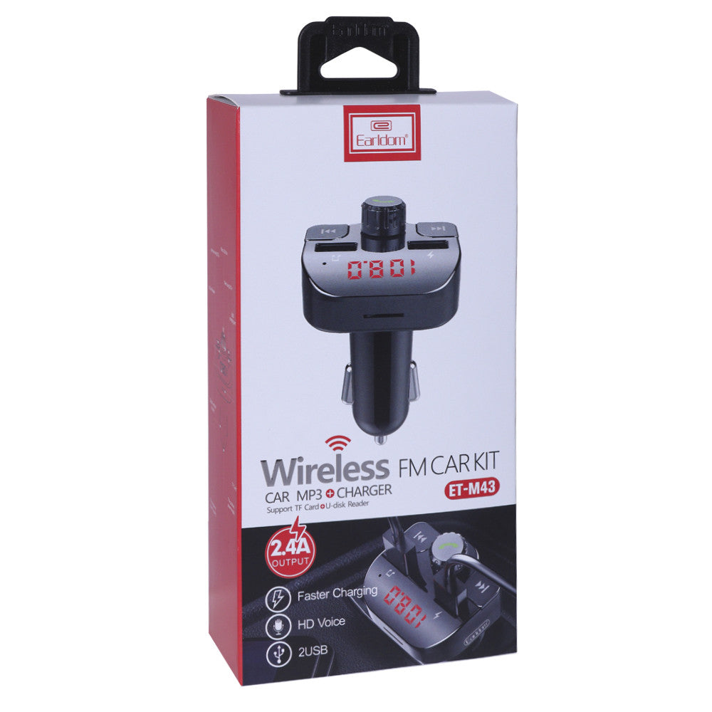 Fm Modulator MP3 | Car Charger | 2.4A | 1U - Earldom ET-M43