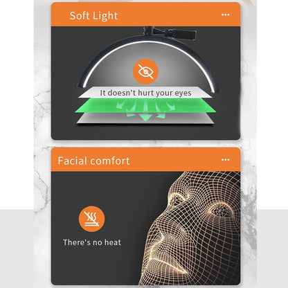 Бестеневая LED-лампа HD-M40X, 36 Вт, 145-187 см, черная цветовая температура 3200-5600 K, 50 см, свет:238 головка лампы из сплава + металлическая опора