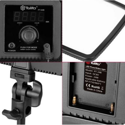 LED video light lamp PT-F36B 36W color 3200-5600K