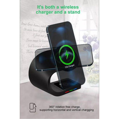 Wireless Charger 3 in 1 Y36 MagSafe - Black