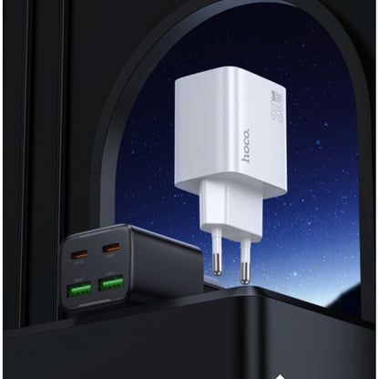 Home Charger | 20W | 2PD | 2U - Hoco N55 - White
