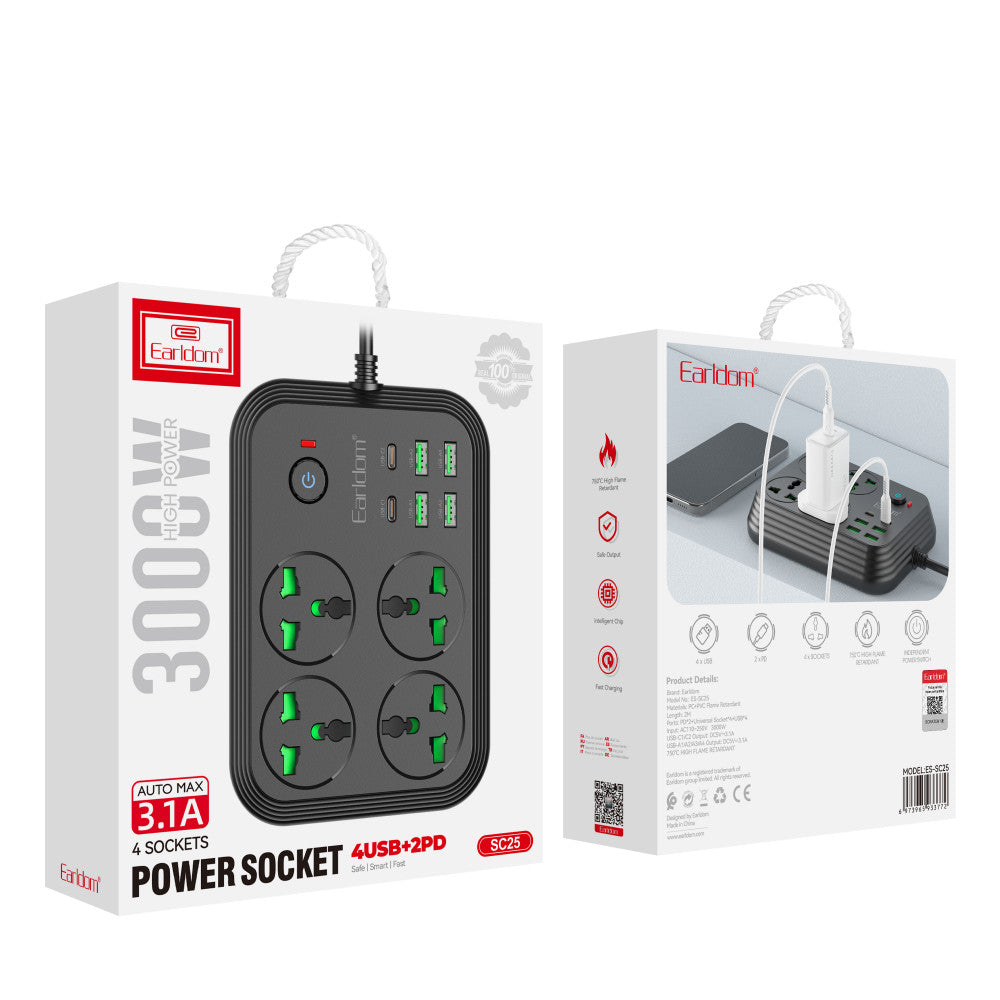 Фільтр живлення 4U | 4P | 2C — Earldom ES-SC25
