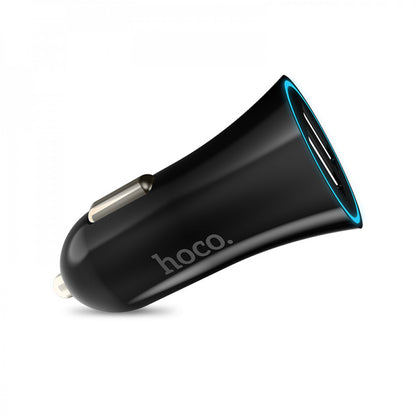 Car Charger 2.4A 2U Hoco UC204 – Black