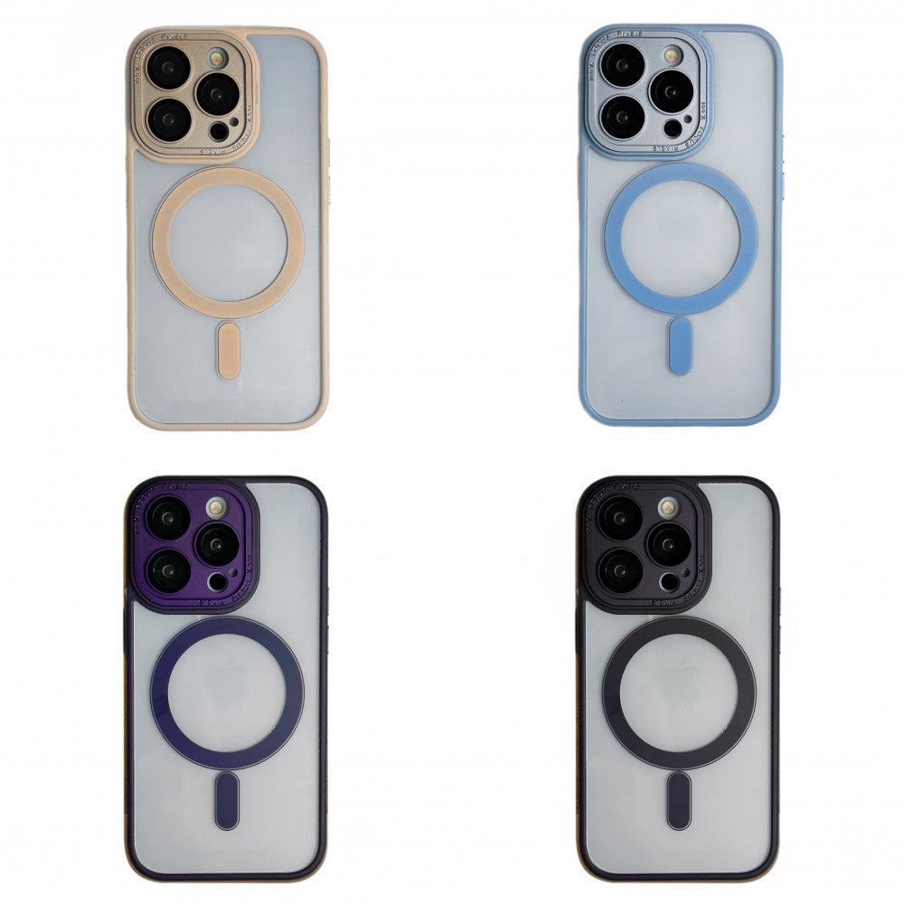 Protective camera Clear Case with MagSafe iPhone 12 Pro Max — Sierra Blue