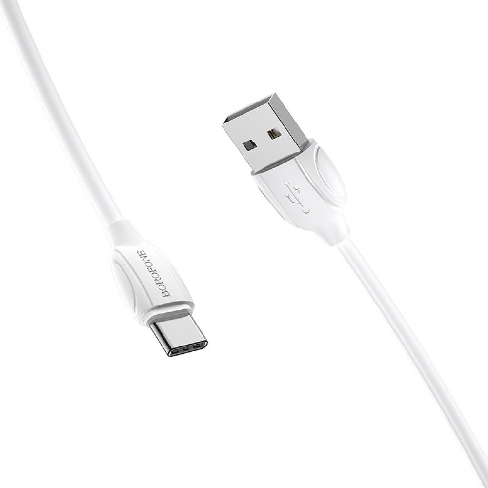 USB C cable 1.3A (1m) – Borofone BX19 – White