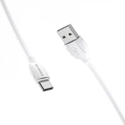 USB C cable 1.3A (1m) – Borofone BX19 – White
