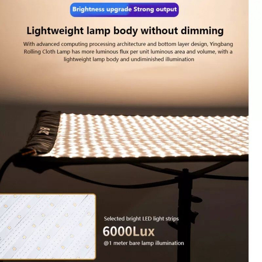 ZSYB JB-150X 150W Dual Color 3200K-5600K Flexible LED Video Light.