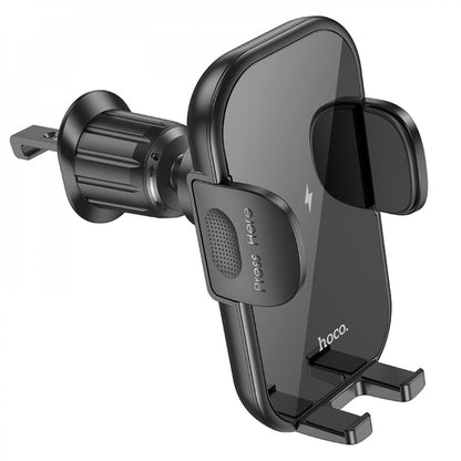 Car Holder Hoco HW4 Journey wireless fast charging (air outlet) – Black
