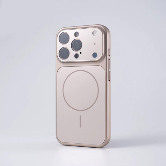 Накладка Чехлы AG Glass Case With MagSafe — iPhone 16  — Desert Gold