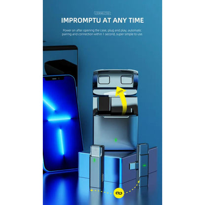 Wireless microphone for Lightning phone Veron EP033AH-L with charging case