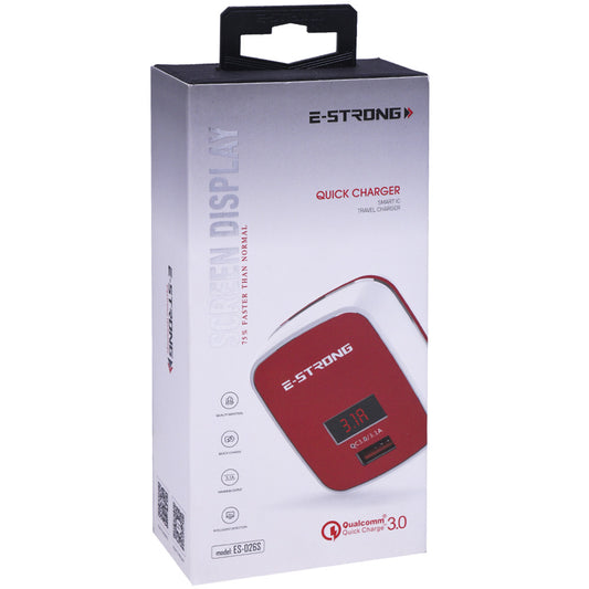 Home Charger 3.1A 2U Lightning Cable (1m) Ciyocorps ES-D26 (Quick 3.0, LCD) Black