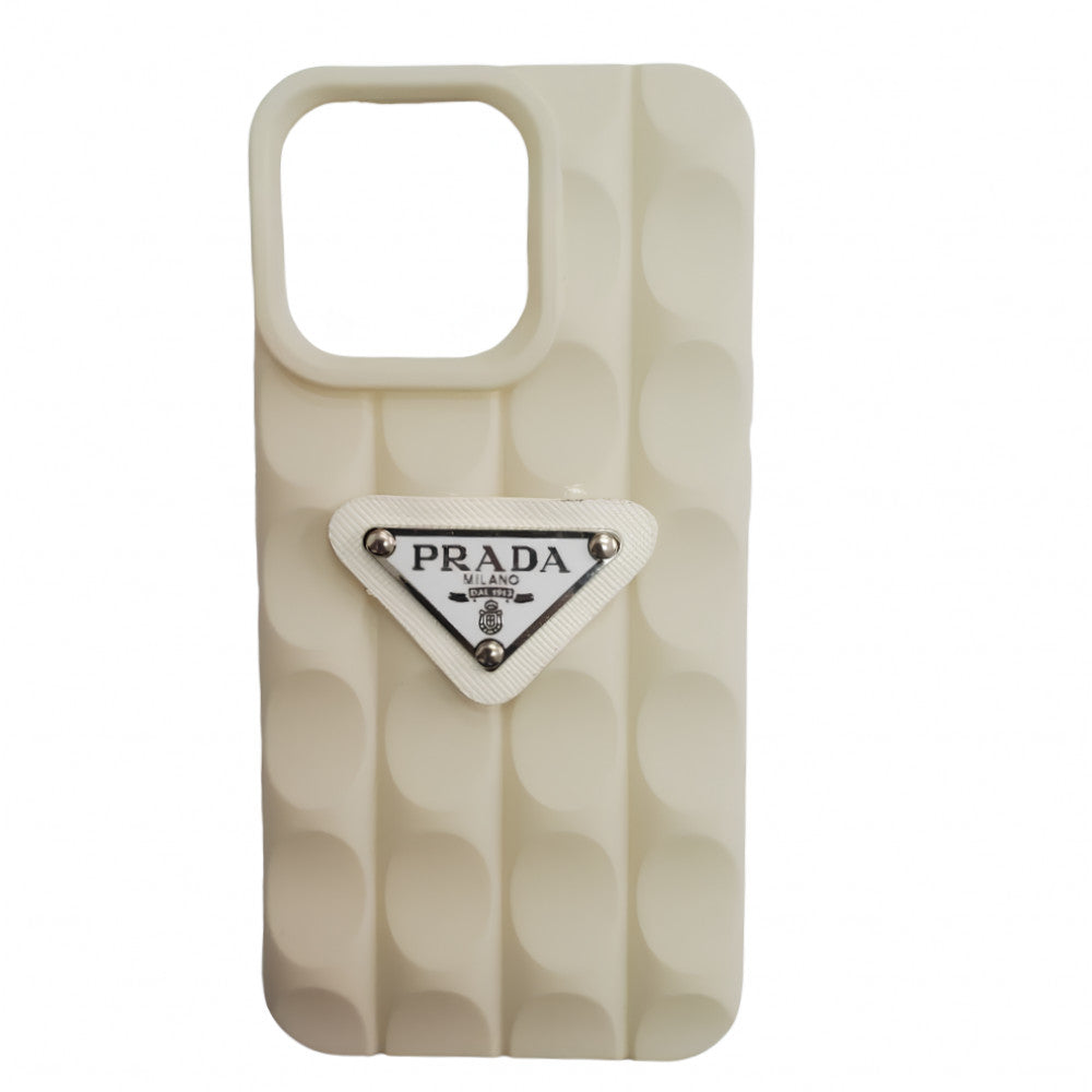 Prada TPU Case iPhone 13 6.1" — White