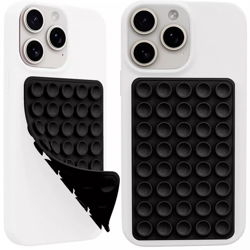Тримач-присоска для телефону Double Side Silicone — Brown 5*8