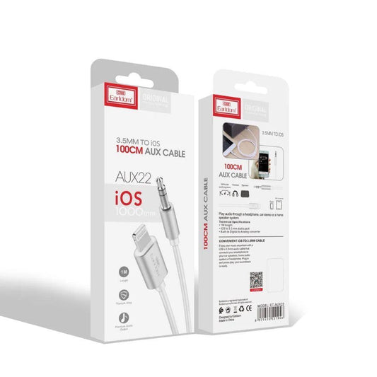 Aux to Lightning cable (1m) – Earldom ET-AUX22