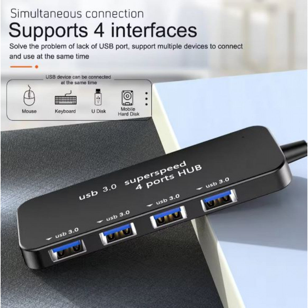 USB HUB: USB 3.0 To 4 USB 4 in 1