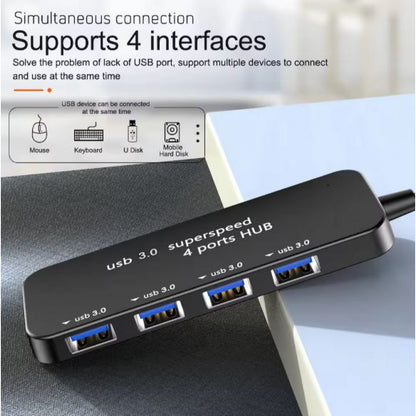 USB HUB: USB 3.0 To 4 USB 4 in 1