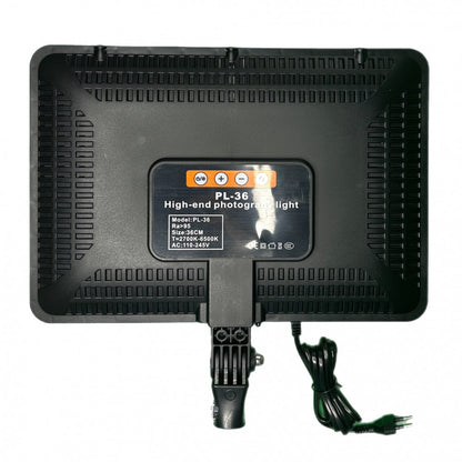 Video light lamp LED PL-36 36x25 cm 448 Lights 2700K-6500K Remote Adapter Inside