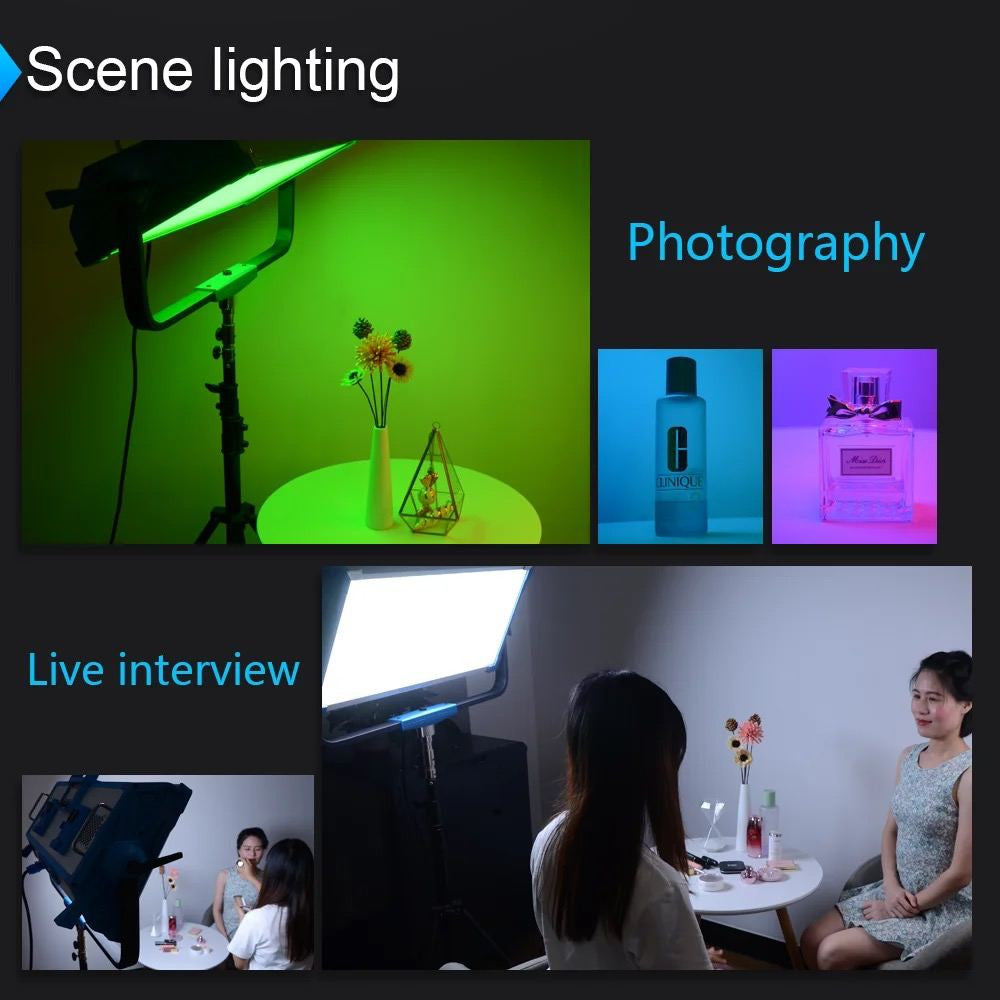 LED video light lamp Veron AI-3000Bi 300W 3200-5600K effective distance 30m