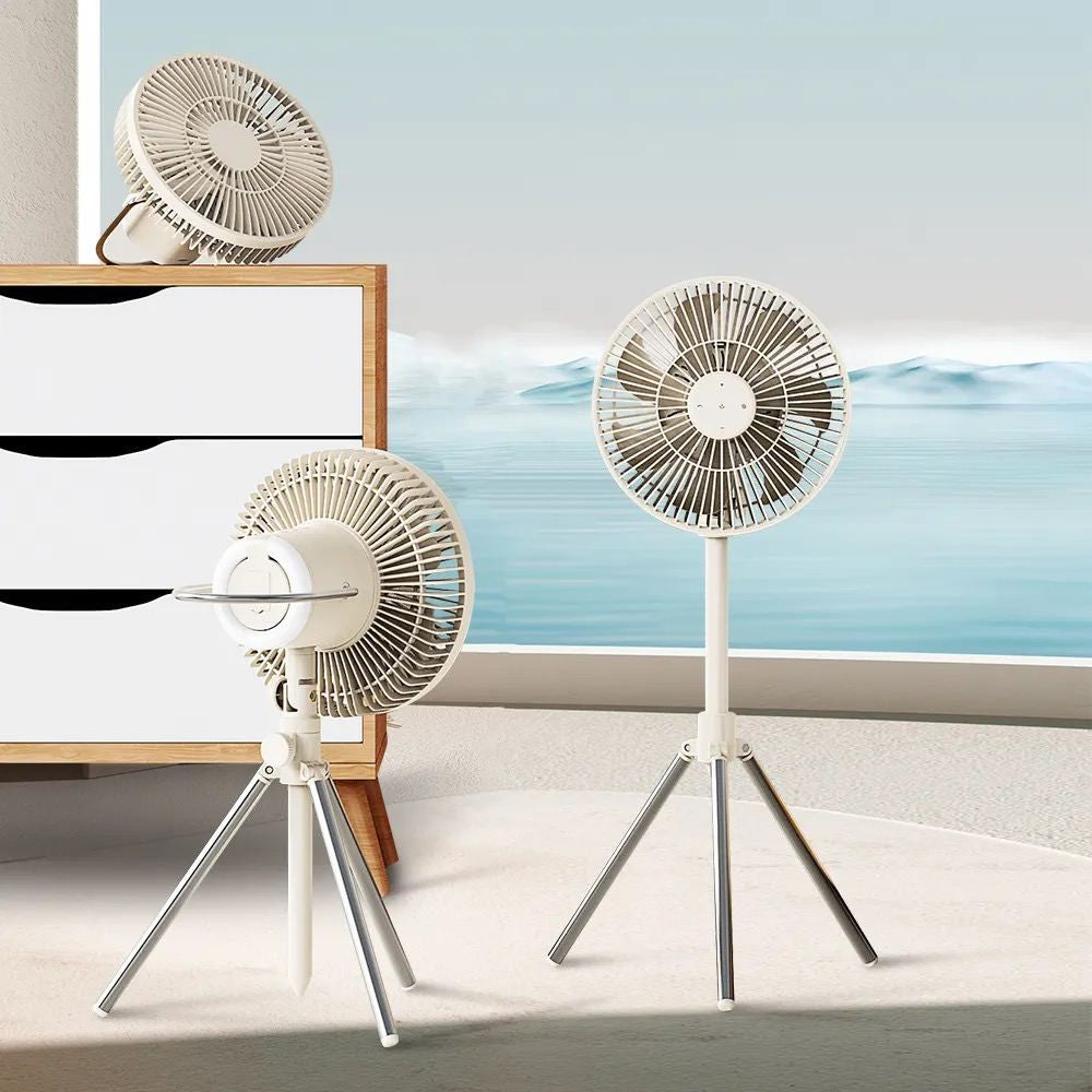 Портативный мини вентилятор WT-F61B White - 10000 mAh
