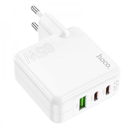 Home Charger 65W GaN 2PD QC 3.0 Hoco C115A – White