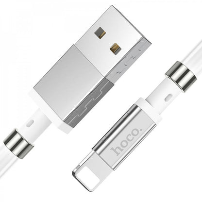 Lightning cable 2.4A (1m) Hoco U91 Magnetic – White