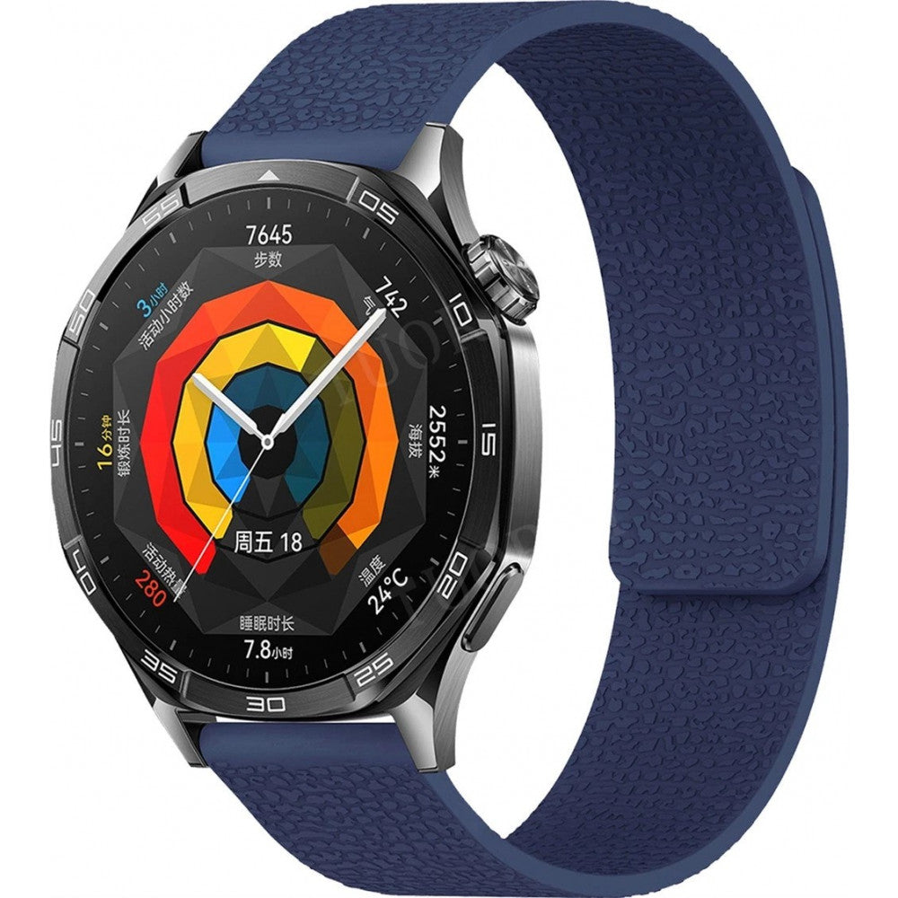 Ремінець Pebbled Magnetic Strap Універсальний 20 mm — Midnight Blue