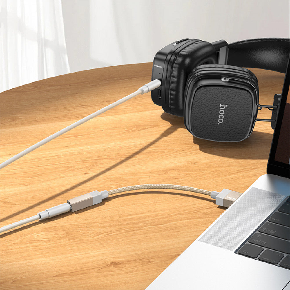 Adapter USB A To 3.5 Hoco UPA32D — Black