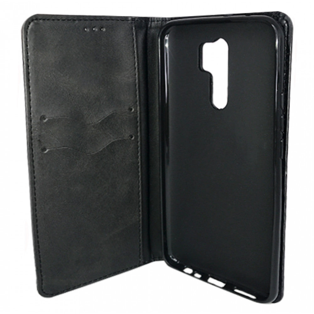 Book Cases Leather Book Case Xiaomi Mi 9 — Black