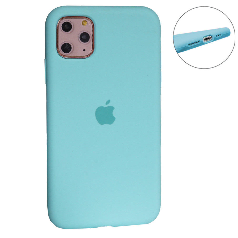 Original Silicone Case Full Size iPhone 12 ; 12 Pro 6.1" — Cactus (61)