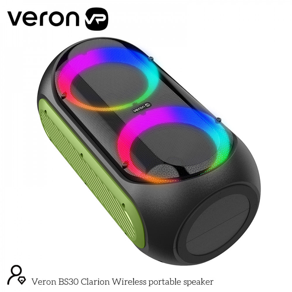 Portable speaker – Veron BS30 Clarion 30 Watt karaoke+wireless microphone+remote