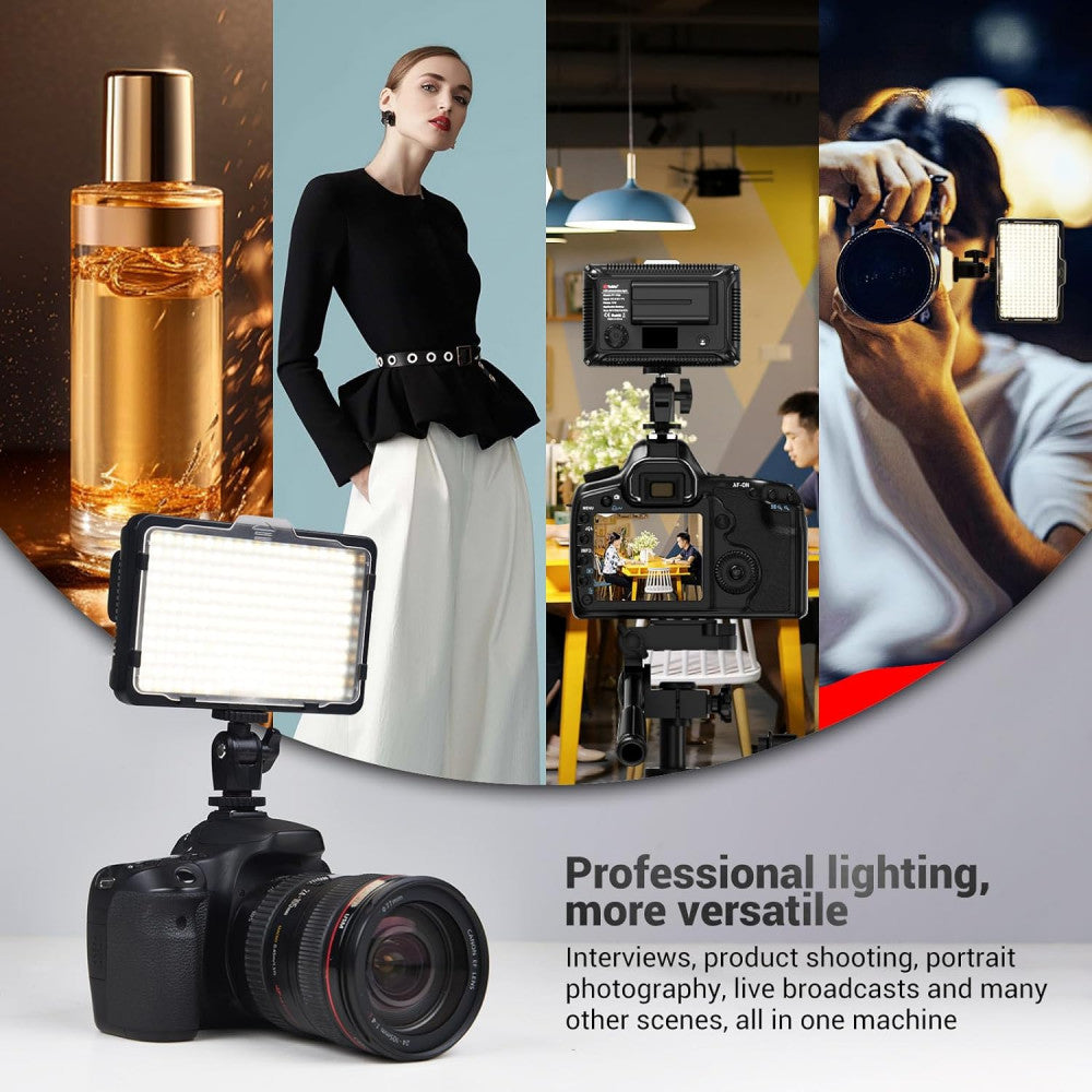 Video light lamp LED PT-F260B 26W LED260 color 3200-5600K