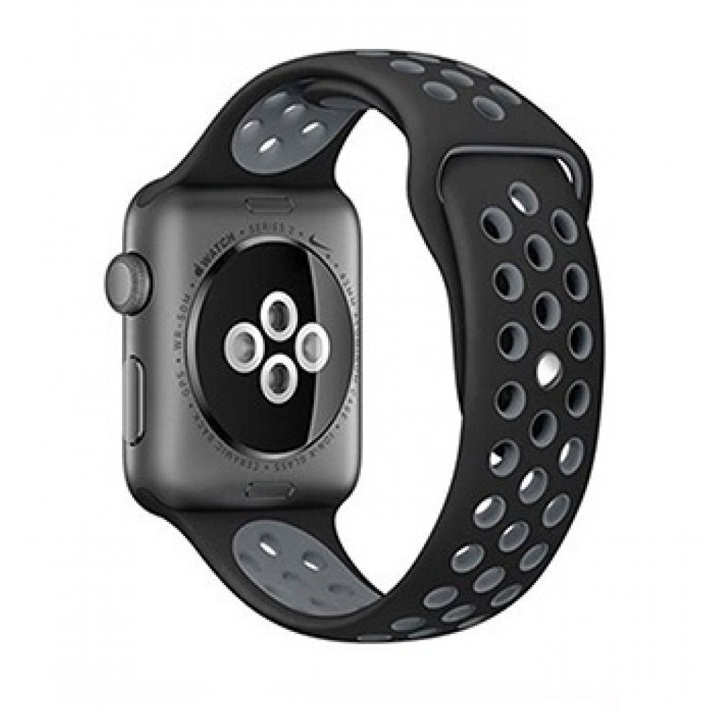 Ремінець Sport Nike — Apple Watch 42 mm | 44 mm | 45 mm | 49 mm — Carbon & Black