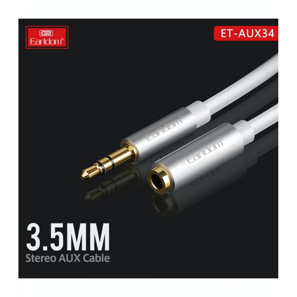 Aux Cable (1m) — Earldom ET-AUX34 — Black