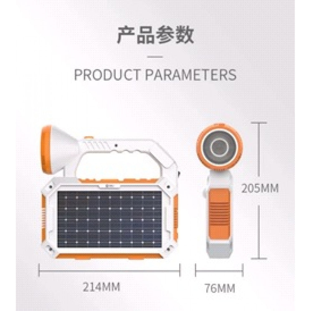 LED Floodlight with Battery 6000 mah LED Charging Working Lamp 214mm*76mm