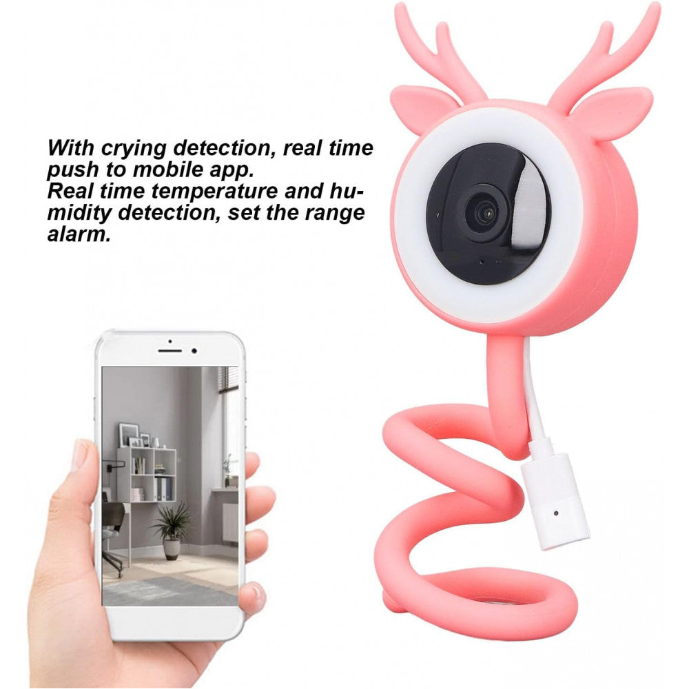 IP Camera Video Baby Monitor 4MP 1440P – Pink