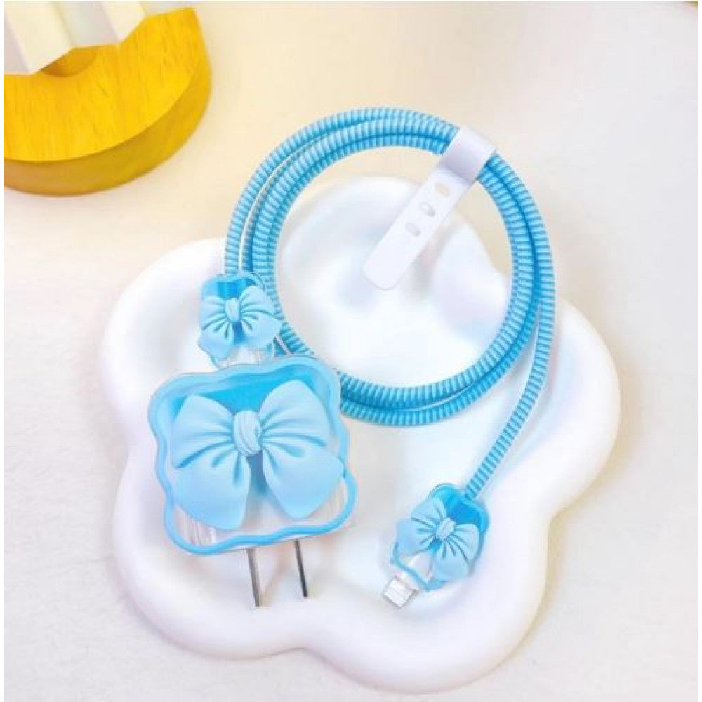 Cable and Charging Protection "Heart" - Blue