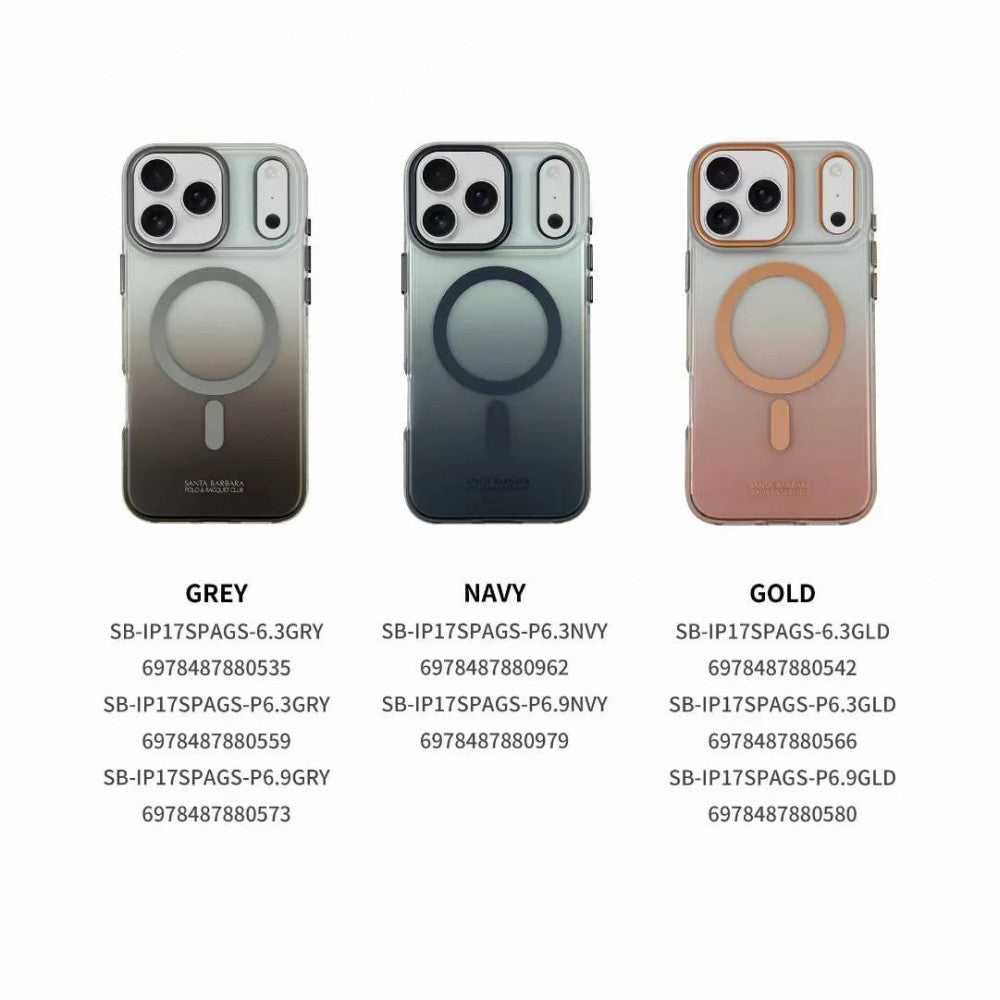 Polo Augus Silicone Case with Magsafe iPhone 17 Pro — Orange