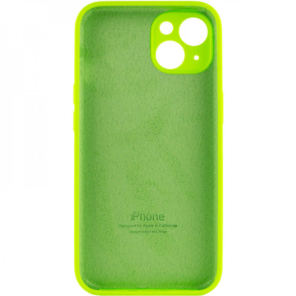 Cover Cases Original Silicone Case with protective camera iPhone 14 - Dark Green (48)