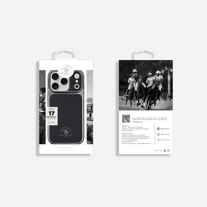Polo Lucas Leather Case iPhone 17 Pro Max — Silver