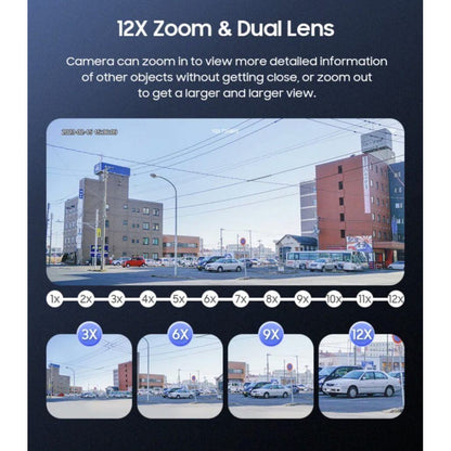 Outdoor IP camera 6MP Sectec ST-S568M-4G-6M-12X ZOOM 4G solar powered