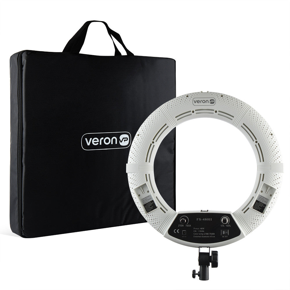 Ring lamp LED Veron FS-480 II LSD White with mirror 45cm 48W 2700-7500K