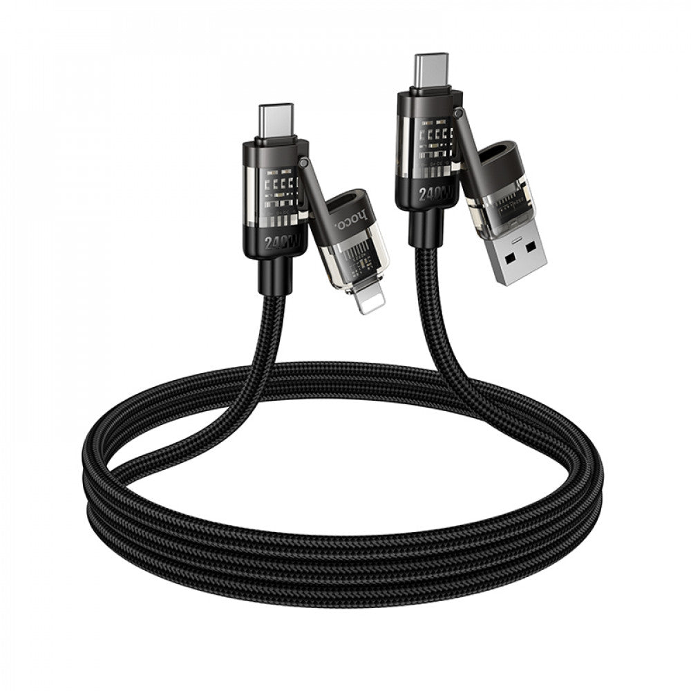 Кабель 3 in 1 ( L , M , С ) 2A (1m) Hoco U151