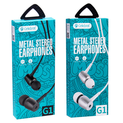 Headphones with microphone 3.5mm Celebrat G1 – Black