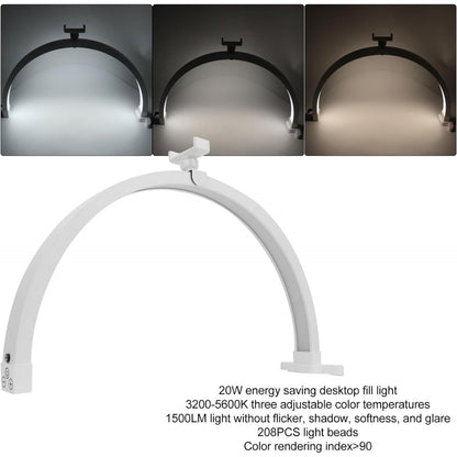 M13X 20W 3200-5600K light 208pcs crescent moon shape LED nail lamp for eyelash extension eyebrow tattoo makeup