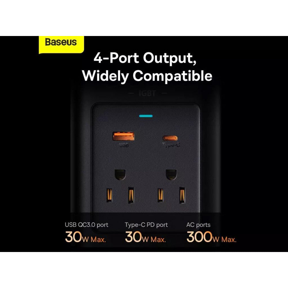 Car Power inverter 300W (110V 220V US/JP) Baseus (CGNB010001) IGBT – CGNB010001 Black