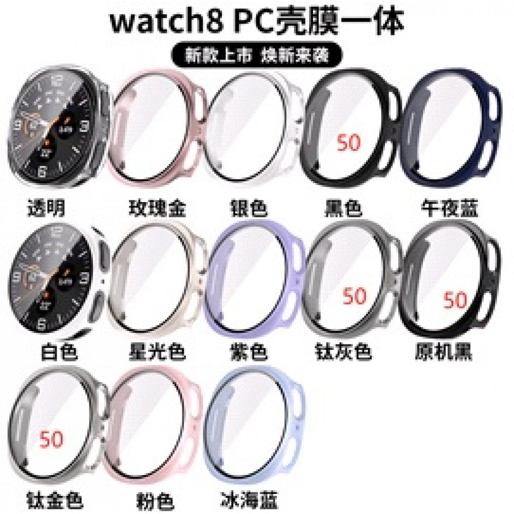 Чехол с защитным стеклом PC Glass Watch 8 40 mm — Black