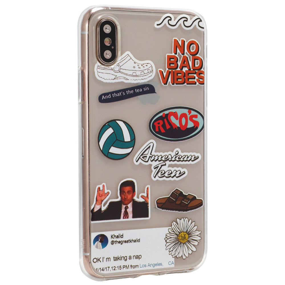Stickers Series TPU Case iPhone XS Max 